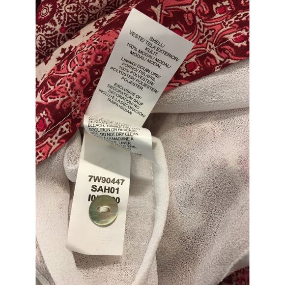 NWT Lucky Brand Boho Tunic Shift Dress Small Patchwork Paisley Floral Cottage - Picture 5 of 6